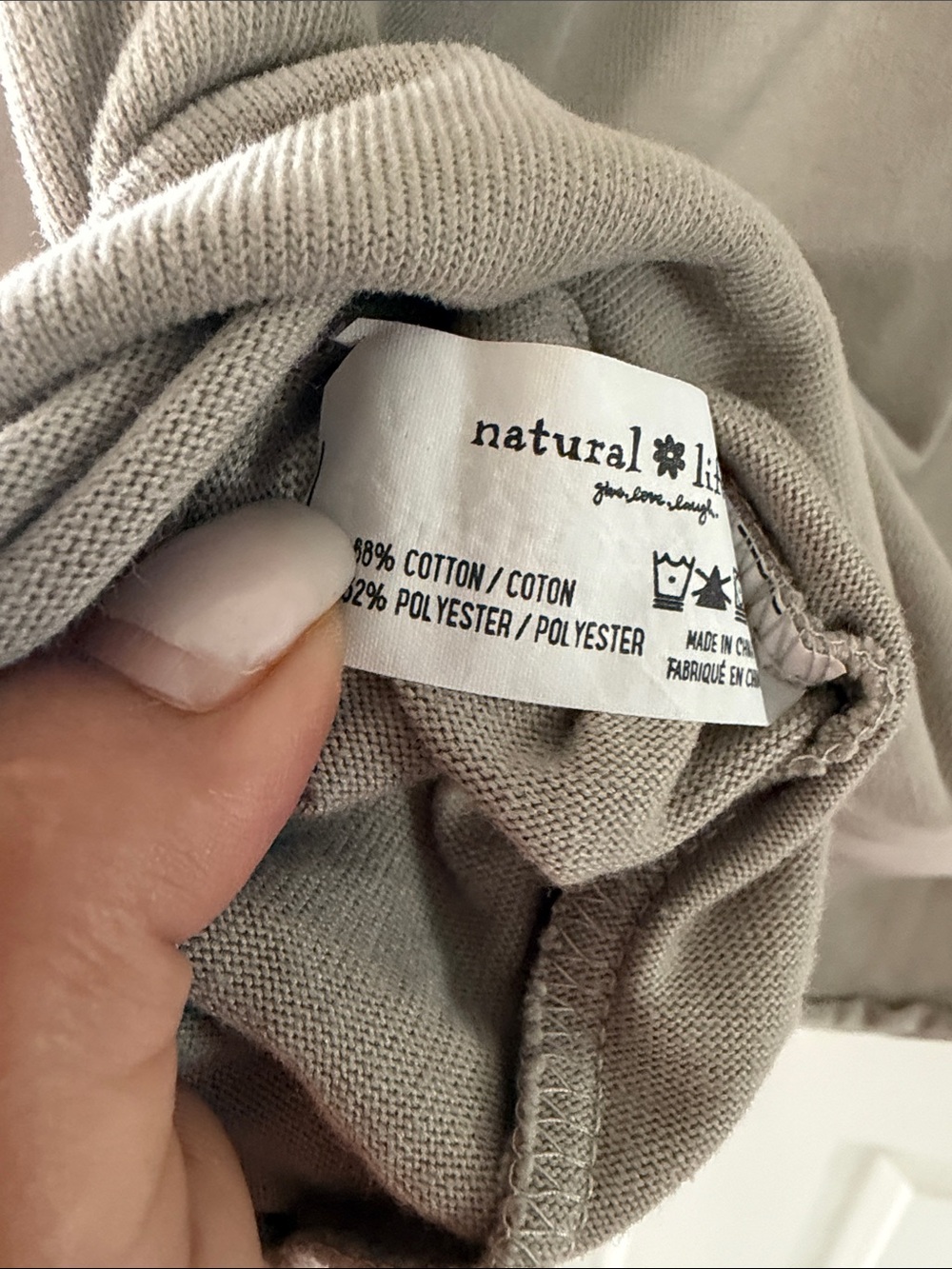 Natural Life Floral Pullover Long Sleeve Top Size XS boho - Picture 7 of 7
